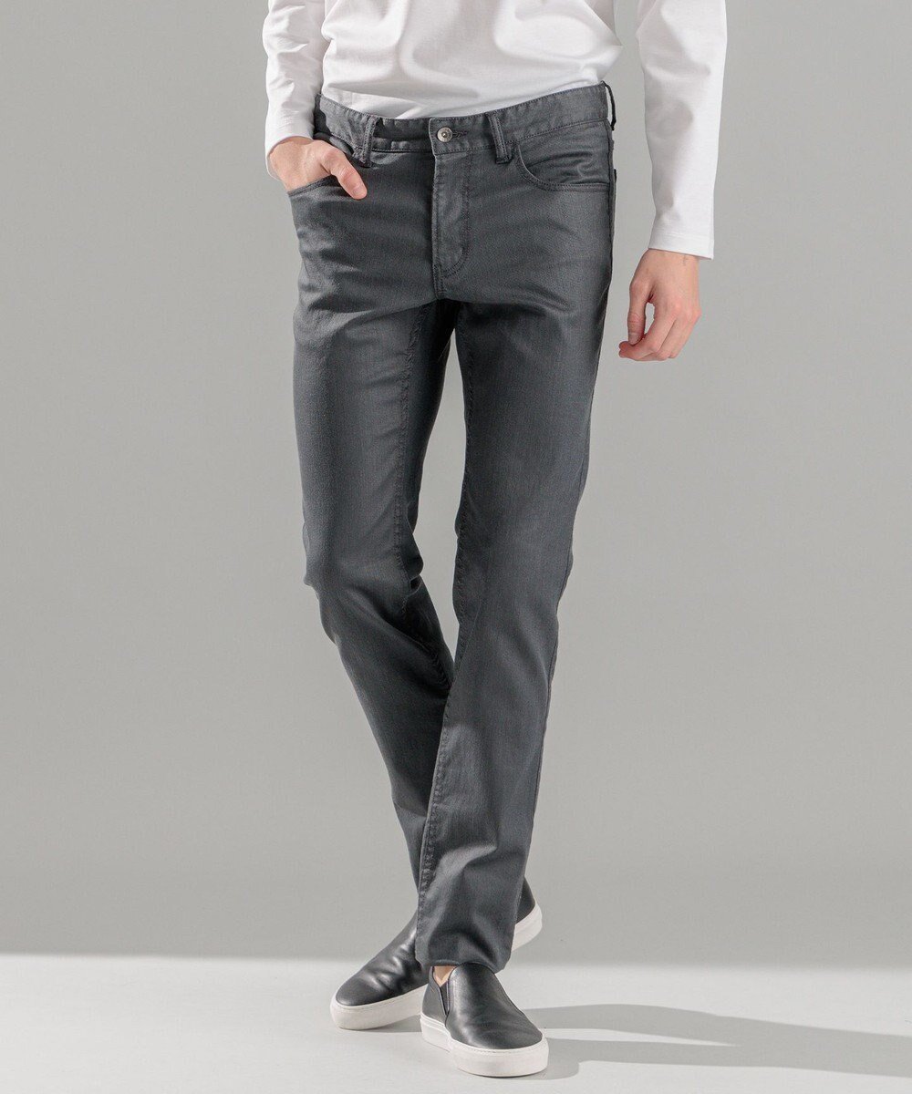 【ジョゼフ オム/JOSEPH HOMME / MEN】の新色【抜群のストレッチ性/光沢素材】ハイパワーソフトストレッチ 5ポケットパンツ / STICK 5P インテリア・キッズ・メンズ・レディースファッション・服の通販 founy(ファニー) 　ファッション　Fashion　メンズファッション　Fashion for Men　ボトムス　Bottoms　ストレッチ　Stretch, Stretchy Fabric　ストレート　Straight, Straight Cut　スリム　Slim, Slim Fit　デニム　Denim, Jeans Material　定番　Standard, Basic Item　人気　Popular, Best Seller　ポケット　Pocket, Pocket Detail　A/W・秋冬　Autumn/Winter　S/S・春夏　SS, Spring/Summer, Warm Season　夏　Summer　グレー系|ID: prp329100004286175 ipo3291000000032649618