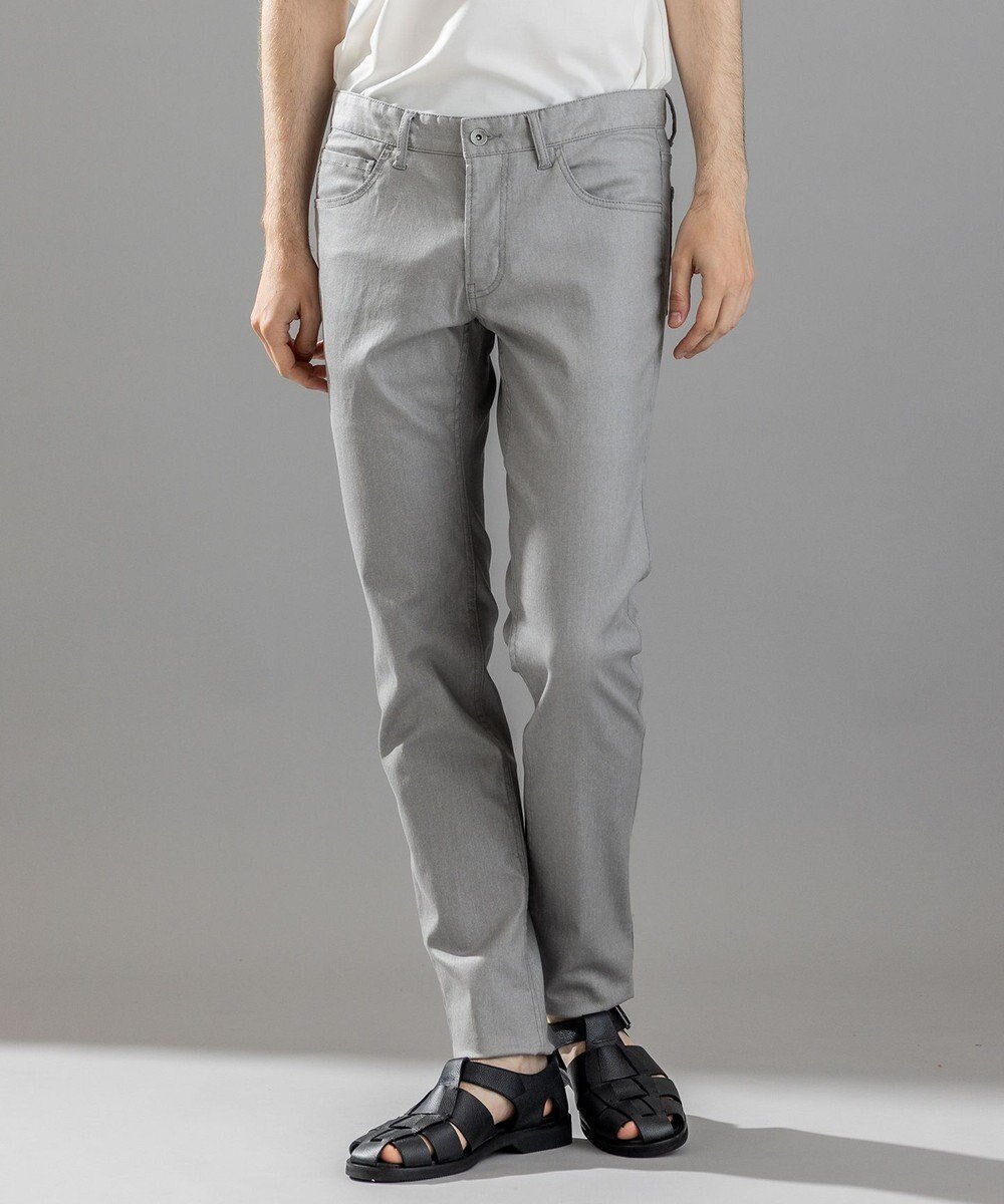 【ジョゼフ オム/JOSEPH HOMME / MEN】の高リピートパンツ【抜群のストレッチ性/光沢素材】ハイパワーソフトストレッチ 5ポケットパンツ / STICK 5P インテリア・キッズ・メンズ・レディースファッション・服の通販 founy(ファニー) 　ファッション　Fashion　メンズファッション　Fashion for Men　ボトムス　Bottoms　ストレッチ　Stretch, Stretchy Fabric　ストレート　Straight, Straight Cut　スリム　Slim, Slim Fit　デニム　Denim, Jeans Material　ポケット　Pocket, Pocket Detail　人気　Popular, Best Seller　夏　Summer　S/S・春夏　SS, Spring/Summer, Warm Season　A/W・秋冬　Autumn/Winter　ライトグレー系|ID: prp329100004286175 ipo3291000000033429268