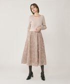 【グレース コンチネンタル/GRACE CONTINENTAL】のテープ刺繍ニットワンピース 人気、トレンドファッション・服の通販 founy(ファニー) ファッション Fashion レディースファッション WOMEN ワンピース Dress ニットワンピース Knit Dresses NEW・新作・新着・新入荷 New Arrivals A/W・秋冬 Aw・Autumn/Winter・Fw・Fall-Winter セレモニー Ceremony ドッキング Docking フェミニン Feminine エレガント 上品 Elegant 年末 The End Of The Year 長袖 Long Sleeve thumbnail ベージュ|ID: prp329100004286192 ipo3291000000029753416