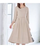 【ティアクラッセ/Tiaclasse】の【セレモニー・新色追加】リボンベルトフレアワンピース グレージュ|ID: prp329100004286194 ipo3291000000035582312