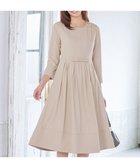 【ティアクラッセ/Tiaclasse】の【セレモニー・新色追加】リボンベルトフレアワンピース グレージュ|ID: prp329100004286194 ipo3291000000036377675