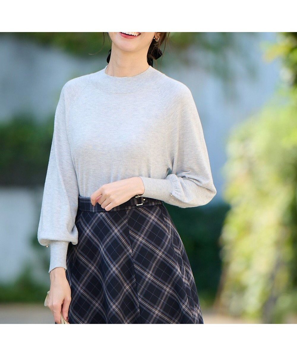 【エニィ スィス/any SiS】の【洗える】カシミヤブレンドパフ袖 ニット 人気、トレンドファッション・服の通販 founy(ファニー) 　ファッション　Fashion　レディースファッション　Fashion for Women　トップス・カットソー　Cut & Sew Tops　ニット　Knit Tops & Sweaters　シンプル　Simple, Minimal　スリーブ　Sleeve, Long Sleeve / Short Sleeve　セーター　Sweater, Knitwear　フェミニン　Feminine, Girly　エレガント 上品　Elegant　洗える　Machine Washable　A/W・秋冬　Autumn/Winter　 other-1|ID: prp329100004286578 ipo3291000000032734261
