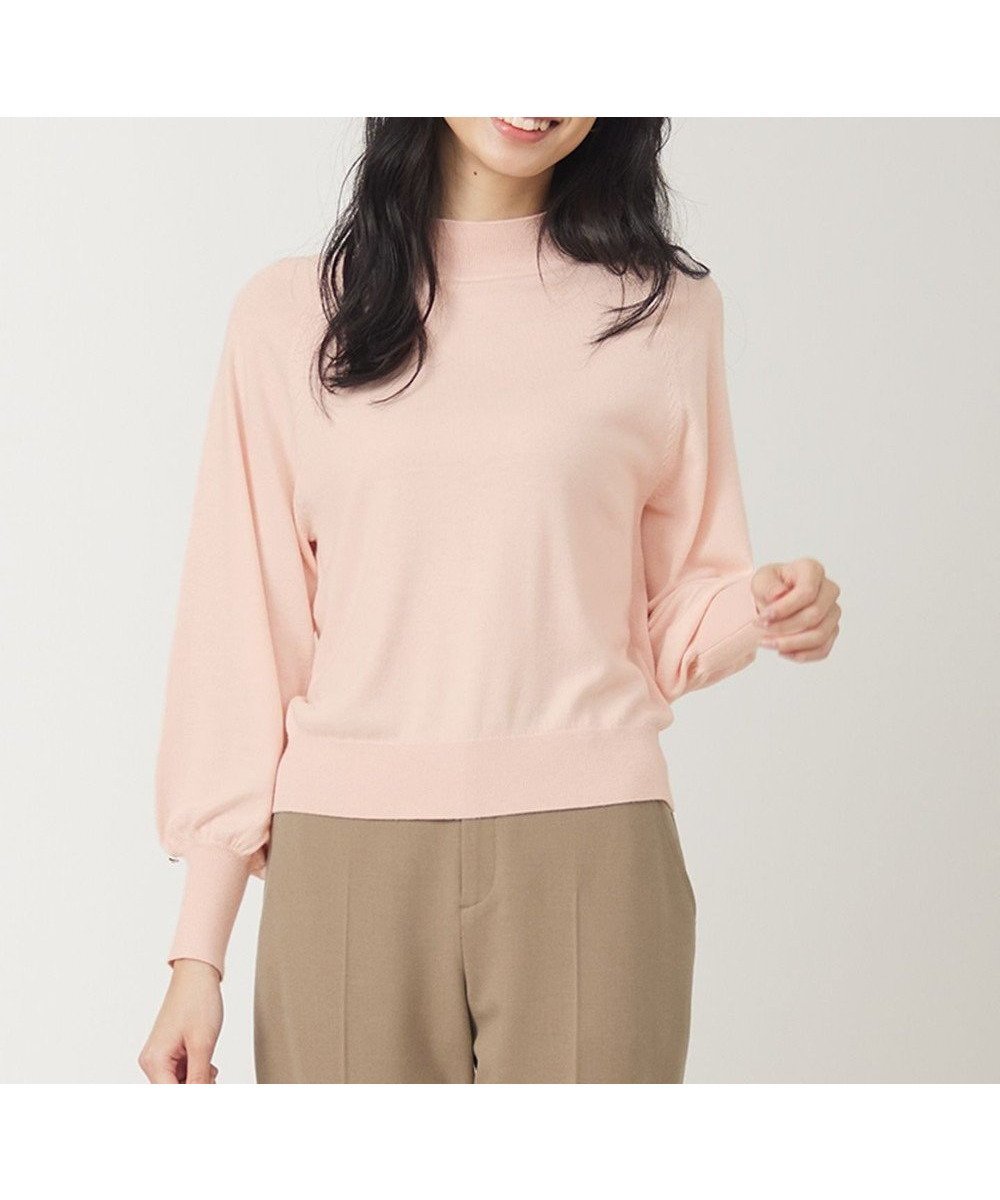 【エニィ スィス/any SiS】の【洗える】カシミヤブレンドパフ袖 ニット インテリア・キッズ・メンズ・レディースファッション・服の通販 founy(ファニー) 　ファッション　Fashion　レディースファッション　Fashion for Women　トップス・カットソー　Cut & Sew Tops　ニット　Knit Tops & Sweaters　シンプル　Simple, Minimal　スリーブ　Sleeve, Long Sleeve / Short Sleeve　セーター　Sweater, Knitwear　フェミニン　Feminine, Girly　エレガント 上品　Elegant　洗える　Machine Washable　A/W・秋冬　Autumn/Winter　ペールピンク|ID: prp329100004286578 ipo3291000000032734263