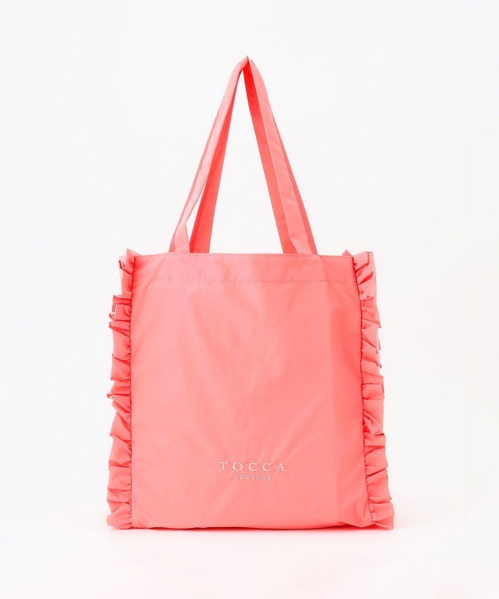 【トッカ/TOCCA】の【大人百花掲載】【A4サイズ対応・折りたたみ可】TRIM WAVES SUBBAG サブバッグ インテリア・キッズ・メンズ・レディースファッション・服の通販 founy(ファニー) 　ファッション　Fashion　レディースファッション　Fashion for Women　バッグ　Bags　コンパクト　Compact, Small Size　財布　Wallet, Purse　雑誌　Magazine, Fashion Magazine　トリミング　Trimming, Decorative Edge　人気　Popular, Best Seller　フェミニン　Feminine, Girly　フラット　Flat, Flat Shoes　フリル　Frill, Ruffle　ポケット　Pocket, Pocket Detail　ラップ　Wrap, Wrap Design　リュクス　Luxury, Elegant, High-End, Chic　ビジネス 仕事 通勤　Business / Work / Commuting　[新色]ライトオレンジ系|ID: prp329100004286589 ipo3291000000029755273
