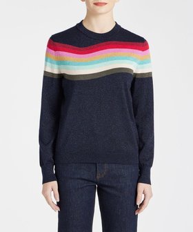 【ポール スミス/Paul Smith】のスワール ラメニット 人気、トレンドファッション・服の通販 founy(ファニー) ファッション Fashion レディースファッション WOMEN トップス・カットソー Tops/Tshirt ニット Knit Tops A/W・秋冬 Aw・Autumn/Winter・Fw・Fall-Winter カラフル Colorful クラシック Classic セーター Sweater |ID:prp329100004287008