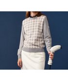 【23区 ゴルフ/NIJYUSANKU GOLF】の【WOMEN】【ウォッシャブル】アーガイル ニット ライトグレー系5|ID: prp329100004288360 ipo3291000000029763910