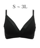 【ブラデリス ニューヨーク/BRADELIS New York】の【BRADELIS Me / ノンワイヤー・バストアップ】ハグミーブラレット S~3L ソフト補正 ナチュラルな谷間を作る補正ブラ 下着 ブラジャー ME118307 ブラック|ID: prp329100004288499 ipo3291000000031560307