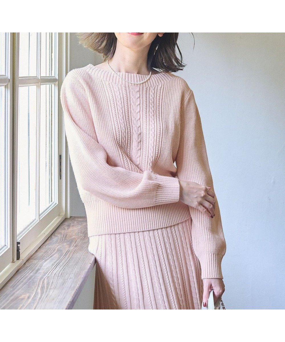【エニィ スィス/any SiS】の【セットアップ対応】スフレショート丈 プルオーバー インテリア・キッズ・メンズ・レディースファッション・服の通販 founy(ファニー) 　ファッション　Fashion　レディースファッション　Ladies' Fashion Online　トップス・カットソー　Tops/Tshirt　ニット　Knit Tops　プルオーバー　Pullover　セットアップ　Setup　トップス　Tops　アクリル　Acrylic　カーディガン　Cardigan　ショート　Short　セットアップ　Set Up　セーター　Sweater　トレンド　Trend　フェミニン　Feminine　A/W・秋冬　Aw・Autumn/Winter・Fw・Fall-Winter　サーモンピンク|ID: prp329100004288535 ipo3291000000032568801