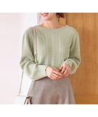 【エニィ スィス/any SiS】の【セットアップ対応】スフレショート丈 プルオーバー ミントグリーン|ID: prp329100004288535 ipo3291000000034595142