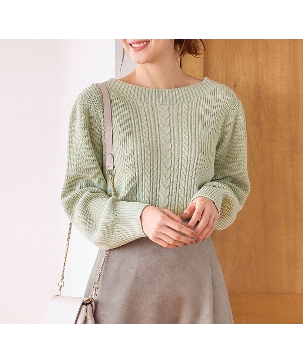 【エニィ スィス/any SiS】の【セットアップ対応】スフレショート丈 プルオーバー インテリア・キッズ・メンズ・レディースファッション・服の通販 founy(ファニー) 　ファッション　Fashion　レディースファッション　Fashion for Women　トップス・カットソー　Cut & Sew Tops　ニット　Knit Tops & Sweaters　カジュアルプルオーバー・ニットトップス　Pullovers & Knit Tops / Casual Pullovers　セットアップ　Matching Sets　レディーストップス・ブラウス　Tops & Blouses / Assorted Women's Tops　アクリル　Acrylic Material　カーディガン　Cardigan, Knitwear　ショート　Short, Short Length　セットアップ　Set-Up, Coordinated Outfit　セーター　Sweater, Knitwear　トレンド　Trend, Trending Now　フェミニン　Feminine, Girly　A/W・秋冬　Autumn/Winter　ミントグリーン|ID: prp329100004288535 ipo3291000000034595142