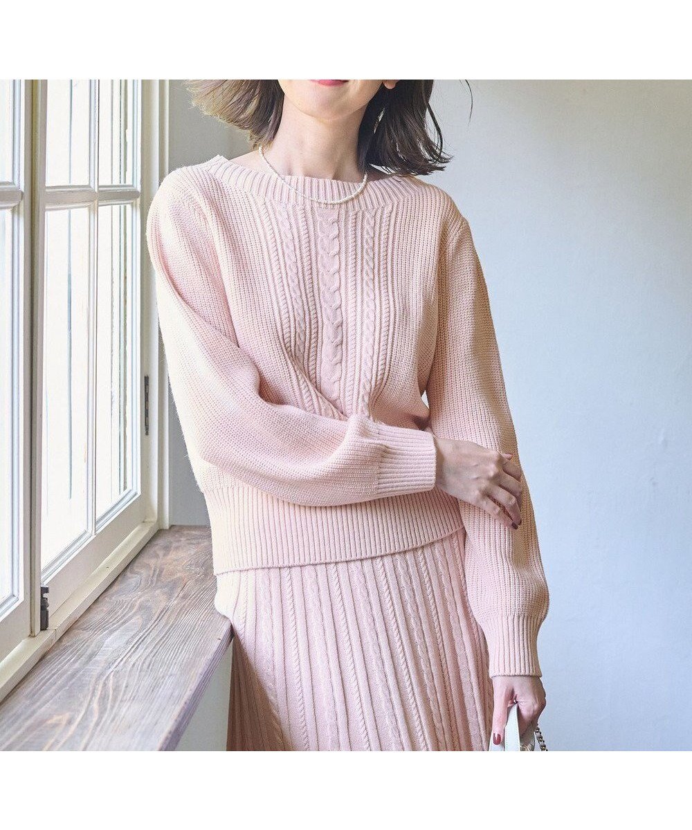 【エニィ スィス/any SiS】の【セットアップ対応】スフレショート丈 プルオーバー インテリア・キッズ・メンズ・レディースファッション・服の通販 founy(ファニー) 　ファッション　Fashion　レディースファッション　Fashion for Women　トップス・カットソー　Cut & Sew Tops　ニット　Knit Tops & Sweaters　カジュアルプルオーバー・ニットトップス　Pullovers & Knit Tops / Casual Pullovers　セットアップ　Matching Sets　レディーストップス・ブラウス　Tops & Blouses / Assorted Women's Tops　アクリル　Acrylic Material　カーディガン　Cardigan, Knitwear　ショート　Short, Short Length　セットアップ　Set-Up, Coordinated Outfit　セーター　Sweater, Knitwear　トレンド　Trend, Trending Now　フェミニン　Feminine, Girly　A/W・秋冬　Autumn/Winter　サーモンピンク|ID: prp329100004288535 ipo3291000000034595146