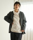 【ハッシュニュアンス/#Newans】の【亀恭子さんコラボ】ウエストシェイプリバーコート 人気、トレンドファッション・服の通販 founy(ファニー) ファッション Fashion レディースファッション WOMEN アウター Coat Outerwear コート Coats ジャケット Jackets ノーカラージャケット No Collar Leather Jackets A/W・秋冬 Aw・Autumn/Winter・Fw・Fall-Winter インナー Inner コラボ Collaboration コンパクト Compact ショルダー Shoulder ショート Short ジャケット Jacket スタイリッシュ Stylish ドロップ Drop フェミニン Feminine thumbnail グレー|ID: prp329100004288846 ipo3291000000029766172