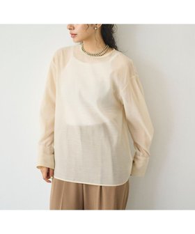 【ハッシュニュアンス/#Newans】 【亀恭子さんコラボ】シアープルオーバーシャツ人気、トレンドファッション・服の通販 founy(ファニー) ファッション Fashion レディースファッション WOMEN トップス・カットソー Tops/Tshirt シャツ/ブラウス Shirts/Blouses プルオーバー Pullover A/W・秋冬 Aw・Autumn/Winter・Fw・Fall-Winter オケージョン Occasion コラボ Collaboration シアー Sheer シンプル Simple エレガント 上品 Elegant |ID:prp329100004288861