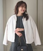 【フェルゥ/Feroux】のノーカラーファー ジャケット 人気、トレンドファッション・服の通販 founy(ファニー) ファッション Fashion レディースファッション WOMEN アウター Coat Outerwear ジャケット Jackets ノーカラージャケット No Collar Leather Jackets シンプル Simple ジャケット Jacket フェイクファー Faux Fur フェミニン Feminine ミドル Middle 再入荷 Restock/Back In Stock/Re Arrival 冬 Winter A/W・秋冬 Aw・Autumn/Winter・Fw・Fall-Winter thumbnail アイボリー系|ID: prp329100004288948 ipo3291000000030127365