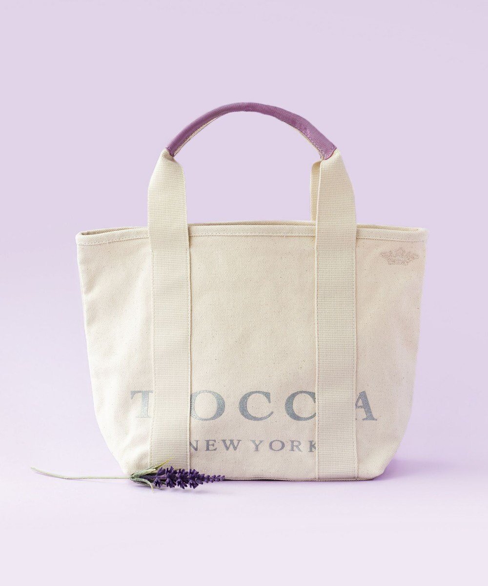 【トッカ/TOCCA】の【WEB&一部店舗限定】BIG TOCCA TOTE S トートバッグ S インテリア・キッズ・メンズ・レディースファッション・服の通販 founy(ファニー) 　ファッション　Fashion　レディースファッション　Fashion for Women　バッグ　Bags　クラウン　Crown, Royal Motif　シューズ　Shoes, Footwear　シンプル　Simple, Minimal　スポーツ　Sports, Activewear　財布　Wallet, Purse　テクスチャー　Texture, Textured Fabric　パープル　Purple, Violet　ベーシック　Basic, Essential　ポケット　Pocket, Pocket Detail　ポーチ　Pouch, Small Case　おすすめ　Recommended / Our Picks　旅行　Travel　アイボリー系1|ID: prp329100004289039 ipo3291000000029766915
