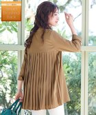 【ティアクラッセ/Tiaclasse】の【洗える・スマート裏起毛】バックプリーツチュニックブラウス ベージュ|ID: prp329100004289113 ipo3291000000031809232