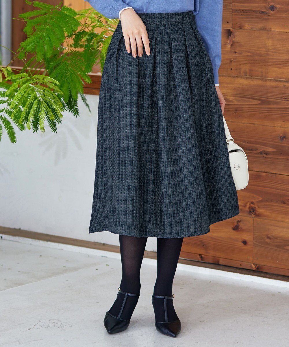 【ティアクラッセ/Tiaclasse】の【洗える】フレアツイードスカート インテリア・キッズ・メンズ・レディースファッション・服の通販 founy(ファニー) 　ファッション　Fashion　レディースファッション　WOMEN　スカート　Skirt　チュニック　Tunic　ツイード　Tweed　ポケット　Pocket　再入荷　Restock/Back In Stock/Re Arrival　NEW・新作・新着・新入荷　New Arrivals　洗える　Washable　A/W・秋冬　Aw・Autumn/Winter・Fw・Fall-Winter　ネイビー|ID: prp329100004289139 ipo3291000000031973691