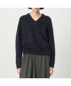 【エイトン/ATON】のROYAL FUR CASHMERE Vネックセーター NAVY|ID: prp329100004289339 ipo3291000000029768083