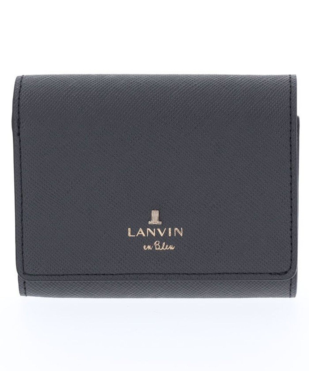 【ランバン オン ブルー/LANVIN en Bleu】のリュクサンブール コンパクト財布 インテリア・キッズ・メンズ・レディースファッション・服の通販 founy(ファニー) 　ファッション　Fashion　レディースファッション　WOMEN　財布　Wallets　コンパクト　Compact　シンプル　Simple　フロント　Front　プリント　Print　メタル　Metal　モチーフ　Motif　人気　Popularity　財布　Wallet　ネイビー|ID: prp329100004289344 ipo3291000000029768115