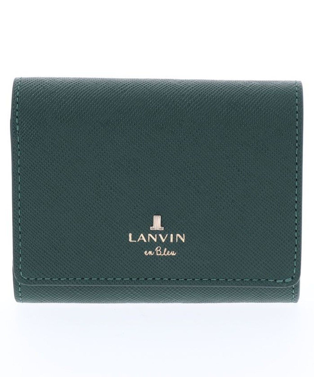 【ランバン オン ブルー/LANVIN en Bleu】のリュクサンブール コンパクト財布 インテリア・キッズ・メンズ・レディースファッション・服の通販 founy(ファニー) 　ファッション　Fashion　レディースファッション　WOMEN　財布　Wallets　コンパクト　Compact　シンプル　Simple　フロント　Front　プリント　Print　メタル　Metal　モチーフ　Motif　人気　Popularity　財布　Wallet　ディープグリーン|ID: prp329100004289344 ipo3291000000029768117