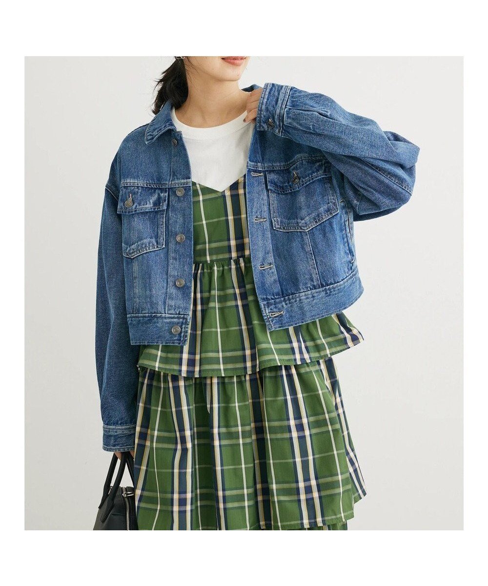 【グリーンパークス/Green Parks】の・SUGAR SPOON カラーデニムGジャン 人気、トレンドファッション・服の通販 founy(ファニー) 　ファッション　Fashion　レディースファッション　WOMEN　アウター　Coat Outerwear　ジャケット　Jackets　ノーカラージャケット　No Collar Leather Jackets　ショート　Short　ジャケット　Jacket　デニム　Denim　ポケット　Pocket　A/W・秋冬　Aw・Autumn/Winter・Fw・Fall-Winter　 other-1|ID: prp329100004289426 ipo3291000000029768406