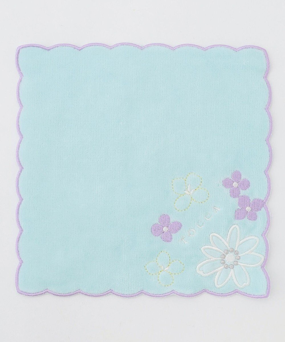【トッカ/TOCCA】のSCALOPED MINI TOWELCHIEF タオルハンカチ インテリア・キッズ・メンズ・レディースファッション・服の通販 founy(ファニー) 　ファッション　Fashion　レディースファッション　Fashion for Women　ミニ財布・二つ折り財布　Wallets & Card Cases　エレガント 上品　Elegant　オーガンジー　Organza Fabric　タオル　Towel, Bath Towel　ハンカチ　Handkerchief, Hanky　ハンド　Hand, Handmade　財布　Wallet, Purse　スカイブルー系|ID: prp329100004289553 ipo3291000000031635369