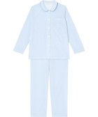 【ウィング/Wing】のパジャマ 長袖 長ズボン さらさらとした肌ざわり 接結天竺素材(肌側) すっきりとしたシルエット シャツタイプ レディース EP5064 ウイング/ワコール 人気、トレンドファッション・服の通販 founy(ファニー) ファッション Fashion レディースファッション Fashion for Women トップス・カットソー Cut & Sew Tops シャツ・ブラウス・オフィスカジュアル Elegant Blouses & Button-Ups シンプル Simple, Minimal センター Center, Center Line ドット Polka Dot, Dot Pattern 長袖 Long Sleeve, Full Sleeve パジャマ Pajamas, Sleepwear thumbnail ブルー|ID: prp329100004289619 ipo3291000000033465388