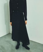 【グレース コンチネンタル/GRACE CONTINENTAL】のビジュープリーツスカート 人気、トレンドファッション・服の通販 founy(ファニー) ファッション Fashion レディースファッション WOMEN スカート Skirt プリーツスカート Pleated Skirts A/W・秋冬 Aw・Autumn/Winter・Fw・Fall-Winter イレギュラーヘム Irregular Hem カットソー Cut And Sew ジョーゼット Georgette セットアップ Set Up ビジュー Bijou フィット Fit プリーツ Pleats ラップ Wrap ロング Long エレガント 上品 Elegant thumbnail ブラック|ID: prp329100004289624 ipo3291000000029969196