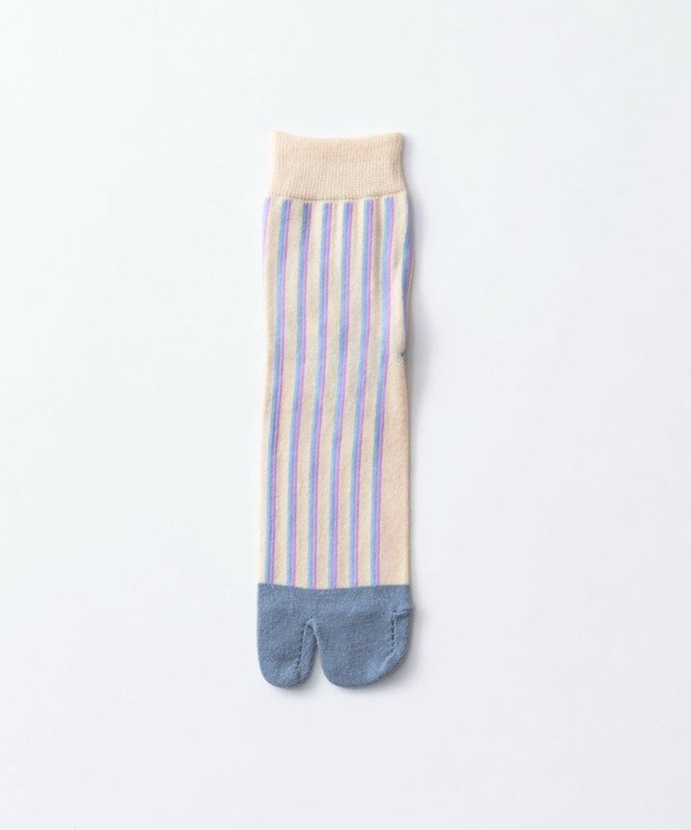 【トリコテ/Tricote】のSTRIPE TABI SOCKS/ストライプタビソックス インテリア・キッズ・メンズ・レディースファッション・服の通販 founy(ファニー) 　ファッション　Fashion　レディースファッション　WOMEN　ソックス　Socks　レッグウェア　Legwear　A/W・秋冬　Aw・Autumn/Winter・Fw・Fall-Winter　おすすめ　Recommend　ウォーム　Worm　オレンジ　Orange　ソックス　Socks　タンブラー　Tumbler　80IVORY|ID: prp329100004289655 ipo3291000000029769251