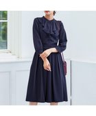 【ティアクラッセ/Tiaclasse】の【洗える】ラッフルフリルワンピース ネイビー|ID: prp329100004289724 ipo3291000000031976818
