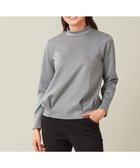 【23区 ゴルフ/NIJYUSANKU GOLF】の【WOMEN】ライトダンボール モックネックシャツ ライトグレー系|ID: prp329100004289748 ipo3291000000029769609