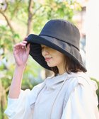 【ムーンバット/MOONBAT】の【一級遮光/UVカット】UVラフィネハット(つば広タイプ) 速乾 接触冷感 ブラック|ID: prp329100004289880 ipo3291000000031962485