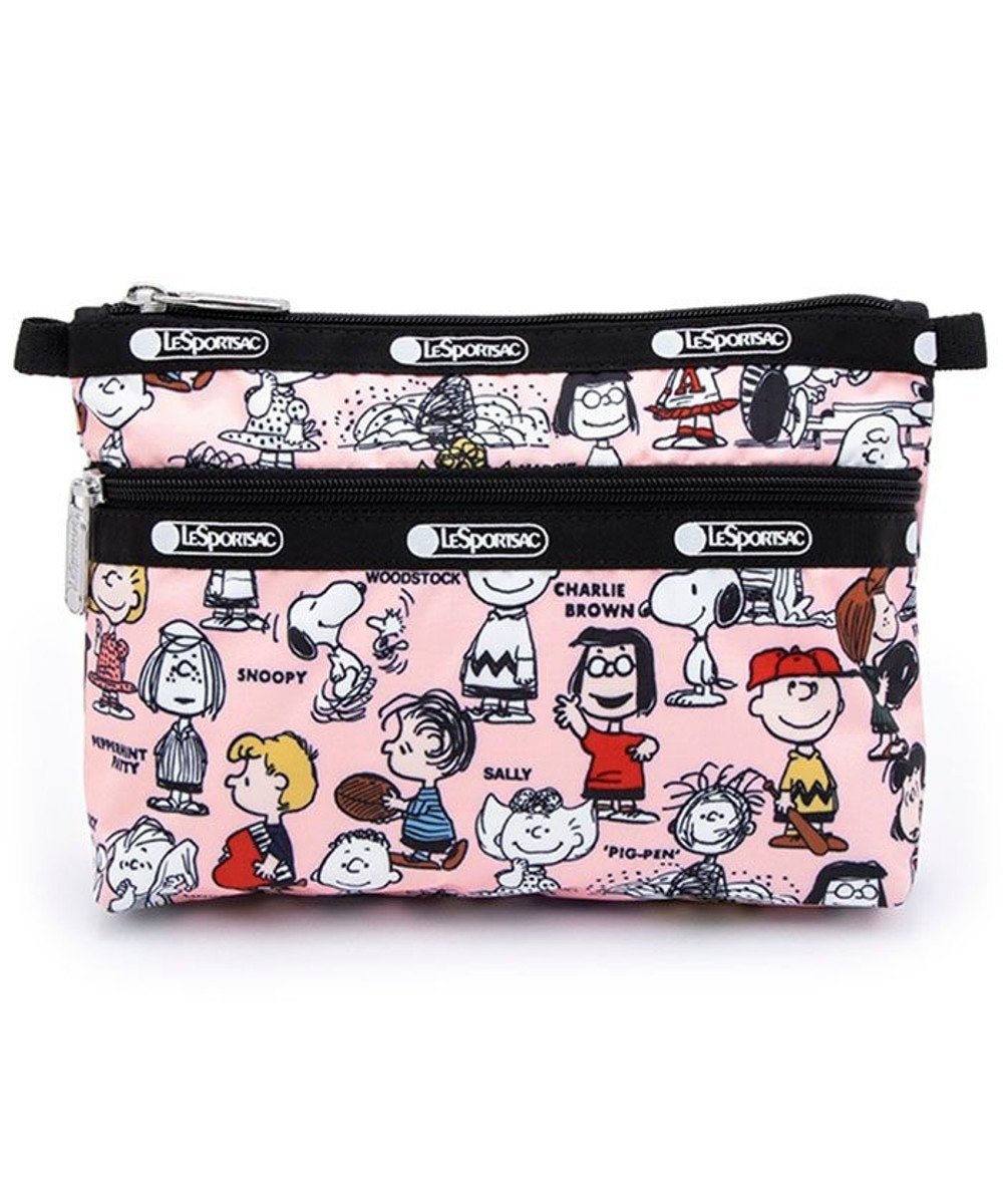 【レスポートサック/LeSportsac】のCOSMETIC CLUTCH/ピーナッツギャングピンク 人気、トレンドファッション・服の通販 founy(ファニー) 　ファッション　Fashion　レディースファッション　WOMEN　バッグ　Bag　財布　Wallets　ポーチ　Pouches　キャラクター　Character　コレクション　Collection　ジップ　Zip　財布　Wallet　プリント　Print　ポケット　Pocket　ポーチ　Pouch　再入荷　Restock/Back In Stock/Re Arrival　おすすめ　Recommend　旅行　Travel　 other-1|ID: prp329100004290178 ipo3291000000029863451