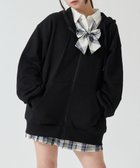 【ウィゴー/WEGO】の【SCHOOLITEM】ルーズフィットジップパーカー ブラック|ID: prp329100004290201 ipo3291000000031851190