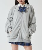 【ウィゴー/WEGO】の【SCHOOLITEM】ルーズフィットジップパーカー 杢グレー|ID: prp329100004290201 ipo3291000000032300319
