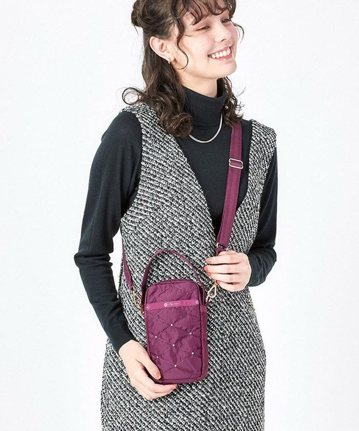 【レスポートサック/LeSportsac】のTH MINI CROSSBODY/ワインキルトスタッズ インテリア・キッズ・メンズ・レディースファッション・服の通販 founy(ファニー) https://founy.com/ ファッション Fashion レディースファッション WOMEN アウトドア Outdoor キルティング Quilting 軽量 Lightweight ショルダー Shoulder スタッズ Studs トラベル Travel プリント Print ポケット Pocket ポシェット Pochette ポーチ Pouch メタリック Metallic NEW・新作・新着・新入荷 New Arrivals おすすめ Recommend 旅行 Travel |ID: prp329100004290341 ipo3291000000029772399