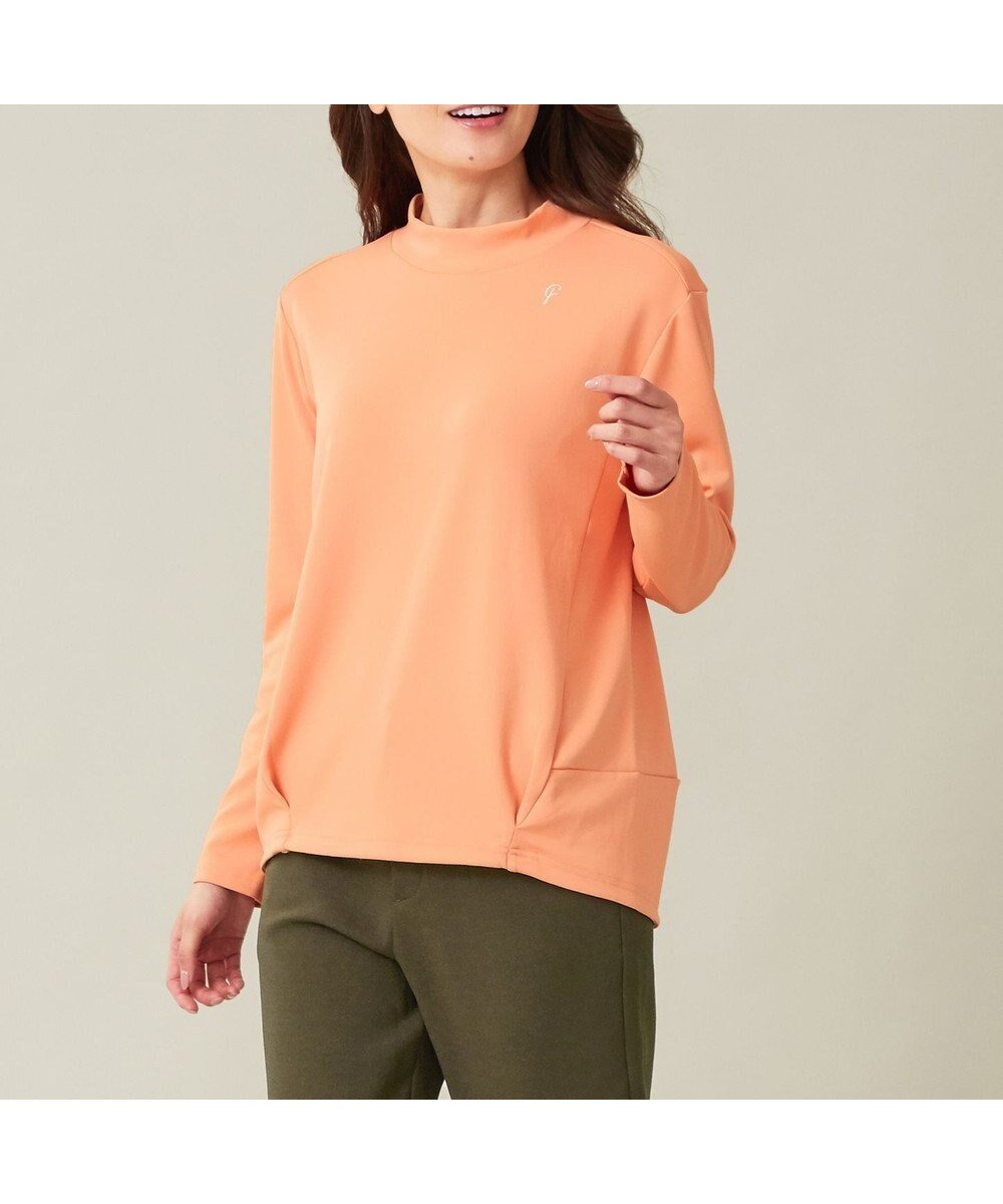 【23区 ゴルフ/NIJYUSANKU GOLF】の【23Fondation/WOMEN】長袖 モックネックシャツ 人気、トレンドファッション・服の通販 founy(ファニー) 　ファッション　Fashion　レディースファッション　Fashion for Women　トップス・カットソー　Cut & Sew Tops　シャツ・ブラウス・オフィスカジュアル　Elegant Blouses & Button-Ups　ロングTシャツ・Tシャツ　Longline T-Shirts & Tees　カットソー・ベーシックTシャツ　Cut-and-Sewn Tops / Stretch Tees & Basics　カットソー　Cut and Sewn Top　コンパクト　Compact, Small Size　切替　Switching, Contrast Panel　吸水　Absorbent, Quick-Dry　ストレッチ　Stretch, Stretchy Fabric　長袖　Long Sleeve, Full Sleeve　バランス　Balance, Style Balance　ブラウジング　Blouson Silhouette, Cinched Waist　ボトム　Bottoms, Lower Wear　A/W・秋冬　Autumn/Winter　2023年　2023　2023-2024秋冬・A/W　Autumn/Winter 2023–24 AW23–24　 other-1|ID: prp329100004290615 ipo3291000000032494735
