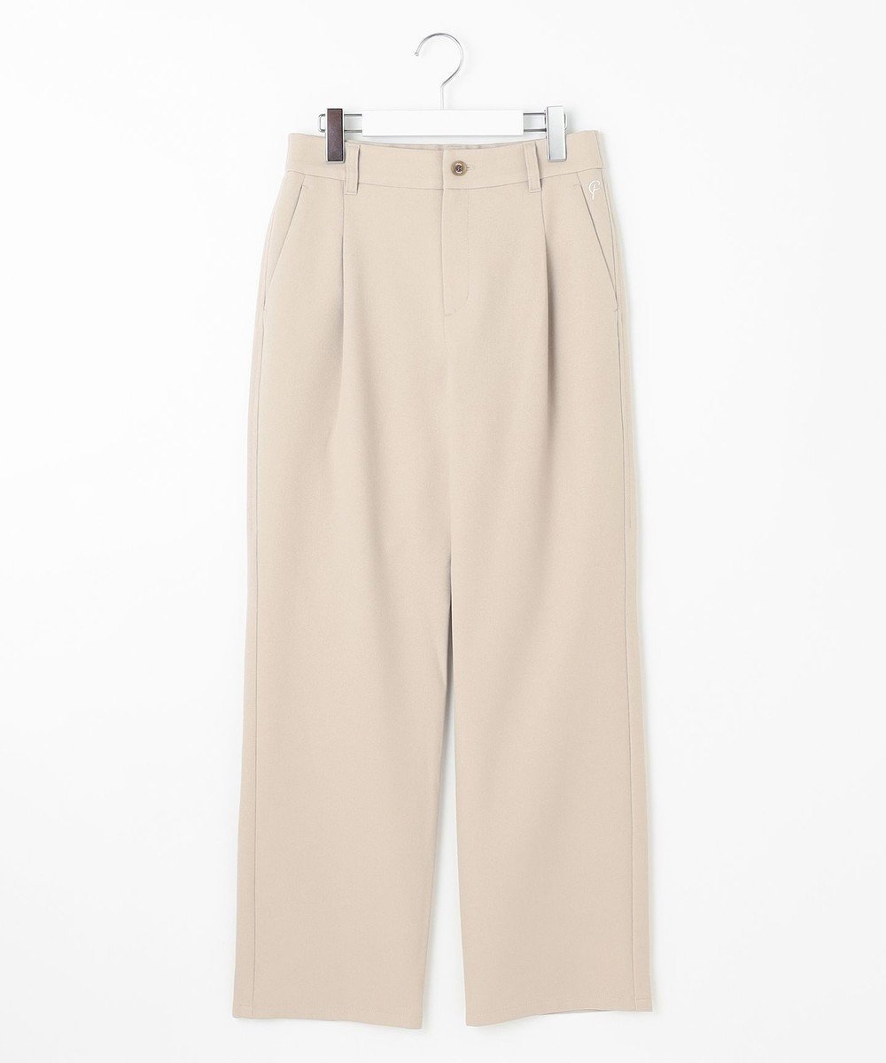 【23区 ゴルフ/NIJYUSANKU GOLF】の【23Fondation/WOMEN】ワイドパンツ インテリア・キッズ・メンズ・レディースファッション・服の通販 founy(ファニー) 　ファッション　Fashion　レディースファッション　Fashion for Women　パンツ　Pants & Trousers　フロント　Front, Front Design　ベーシック　Basic, Essential　ワイド　Wide, Wide Fit　冬　Winter / This Winter　秋　Autumn　A/W・秋冬　Autumn/Winter　ベージュ系|ID: prp329100004290617 ipo3291000000035147322