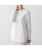 【23区/NIJYUSANKU】の【大好評素材/洗える】コットンベアジャージー ロング Tシャツ ホワイト系|ID:prp329100004290650