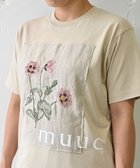 【ムーク/muuc】の〈コットン100% 透けにくい厚みの6.2オンス〉ポピー花刺繍の Tシャツ ベージュ|ID: prp329100004290860 ipo3291000000030011646