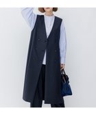 【23区/NIJYUSANKU】のウーステッドウールツイル ロング ジレ 人気、トレンドファッション・服の通販 founy(ファニー) ファッション Fashion レディースファッション WOMEN アウター Coat Outerwear ジャケット Jackets ジャケット Jacket ストレッチ Stretch ダブル Double フロント Front メンズ Mens ロング Long A/W・秋冬 Aw・Autumn/Winter・Fw・Fall-Winter 冬 Winter 再入荷 Restock/Back In Stock/Re Arrival 2023年 2023 2023-2024秋冬・A/W Aw/Autumn/Winter//Fw/Fall-Winter/2023-2024 エレガント 上品 Elegant thumbnail グレー系|ID: prp329100004291142 ipo3291000000030295254