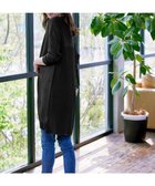 【ティアクラッセ/Tiaclasse】の【洗える】バックリブプリーツ編みロングカーディガン ブラック|ID: prp329100004292767 ipo3291000000031973801