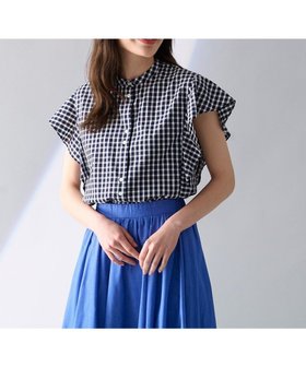 【エニィファム/any FAM】の【UVカット/吸水速乾/抗菌防臭】エニィファンクション 袖フレアブラウス 人気、トレンドファッション・服の通販 founy(ファニー) ファッション Fashion レディースファッション Fashion for Women トップス・カットソー Cut & Sew Tops シャツ・ブラウス・オフィスカジュアル Elegant Blouses & Button-Ups 春 Spring 吸水 Absorbent, Quick-Dry 抗菌 Antibacterial, Bacteria-Resistant スタンド Stand Collar, Upright Stand ダブル Double, Double-Breasted デニム Denim, Jeans Material フレア Flare, Flared 羽織 Haori, Light Jacket S/S・春夏 SS, Spring/Summer, Warm Season 再入荷 Restock / Back in Stock 夏 Summer |ID:prp329100004293288