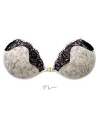 【ブラデリス ニューヨーク/BRADELIS New York】の【NuBra / ボリュームアップ】パテッドヌーブラ フローラ ストラップレスで肩こり軽減 グレー|ID: prp329100004293390 ipo3291000000029786771