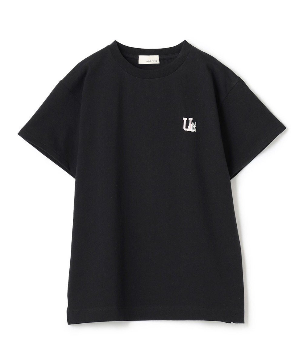 【アンクレイヴ/uncrave】の【uncrave WHITE】UロゴTシャツ インテリア・キッズ・メンズ・レディースファッション・服の通販 founy(ファニー) 　ファッション　Fashion　レディースファッション　WOMEN　トップス・カットソー　Tops/Tshirt　シャツ/ブラウス　Shirts/Blouses　ロング / Tシャツ　T-Shirts　カットソー　Cut and Sewn　イラスト　Illustration　洗える　Washable　カットソー　Cut And Sew　コラボ　Collaboration　シンプル　Simple　ストレッチ　Stretch　スペシャル　Special　人気　Popularity　A/W・秋冬　Aw・Autumn/Winter・Fw・Fall-Winter　S/S・春夏　Ss・Spring/Summer　夏　Summer　ブラック|ID: prp329100004293460 ipo3291000000029787061