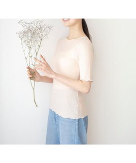 【キソ/kiso】の【洗える/柔らかマシュマロ素材/草木染め】カシミヤシルクリブ 半袖インナートップス 人気、トレンドファッション・服の通販 founy(ファニー) ファッション Fashion レディースファッション WOMEN トップス・カットソー Tops/Tshirt シャツ/ブラウス Shirts/Blouses ロング / Tシャツ T-Shirts カットソー Cut and Sewn 洗える Washable カシミヤ Cashmere カットソー Cut And Sew 抗菌 Antibacterial シルク Silk ストレッチ Stretch 人気 Popularity パッチワーク Patchwork 半袖 Short Sleeve ラベンダー Lavender A/W・秋冬 Aw・Autumn/Winter・Fw・Fall-Winter S/S・春夏 Ss・Spring/Summer 夏 Summer |ID:prp329100004293546