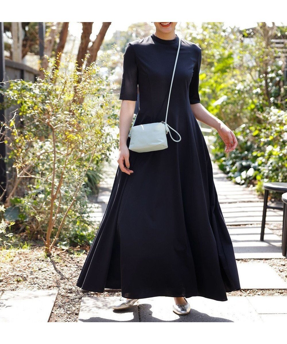 【ハッシュニュアンス/#Newans】の【ANSWER for シティライフ】乾燥機対応!フィット フレアロングワンピース インテリア・キッズ・メンズ・レディースファッション・服の通販 founy(ファニー) ファッション Fashion レディースファッション Fashion for Women ワンピース Dresses エレガント 上品 Elegant コンパクト Compact, Small Size パターン Pattern, Design Print フィット Fit, Slim Fit フレア Flare, Flared ロング Long, Long-Length 夏 Summer 春 Spring S/S・春夏 SS, Spring/Summer, Warm Season ブラック系|ID: prp329100004293762 ipo3291000000034178225