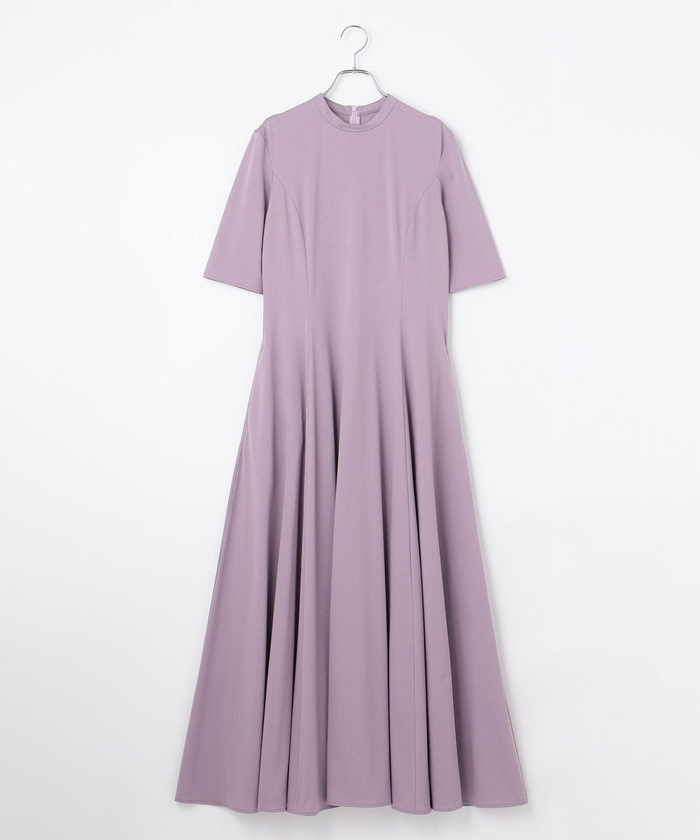 【ハッシュニュアンス/#Newans】の【ANSWER for シティライフ】乾燥機対応!フィット フレアロングワンピース インテリア・キッズ・メンズ・レディースファッション・服の通販 founy(ファニー) ファッション Fashion レディースファッション Fashion for Women ワンピース Dresses エレガント 上品 Elegant コンパクト Compact, Small Size パターン Pattern, Design Print フィット Fit, Slim Fit フレア Flare, Flared ロング Long, Long-Length 夏 Summer 春 Spring S/S・春夏 SS, Spring/Summer, Warm Season パープル系|ID: prp329100004293762 ipo3291000000034178227