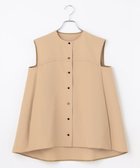 【ハッシュニュアンス/#Newans】の【ANSWER for シティライフ】ヨークデザインノースリーブブラウス ベージュ系|ID: prp329100004293765 ipo3291000000034424074