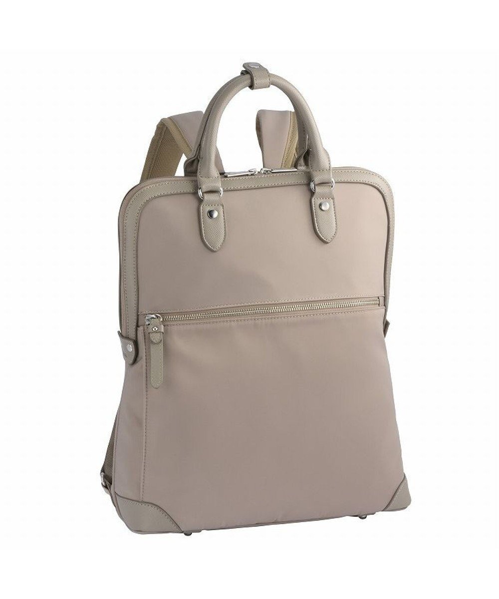 【エースバッグズアンドラゲッジ/ACE BAGS & LUGGAGE】のace.GENE エルビーサック2 リュックサック 14.0インチ A4サイズ 17302 インテリア・キッズ・メンズ・レディースファッション・服の通販 founy(ファニー) 　ファッション　Fashion　レディースファッション　WOMEN　バッグ　Bag　コンパクト　Compact　抗菌　Antibacterial　スタイリッシュ　Stylish　スリム　Slim　フォルム　Form　フロント　Front　ポケット　Pocket　リップ　Lip　リュック　Ruck Sack　ビジネス 仕事 通勤　Business　ベージュ|ID: prp329100004293783 ipo3291000000029788328